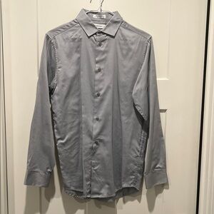 Calvin Klein Collection Light Gray Button-Down Shirt